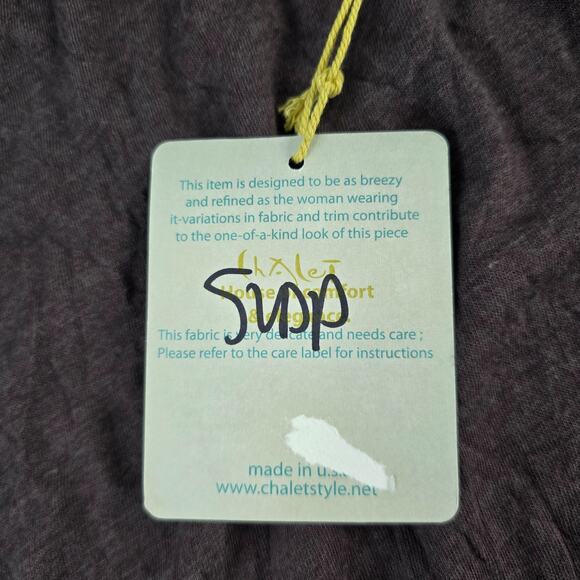 Chalet Women’s M C28111 Crinkle Knit Elastic Waist Pants Brown USA Made NWT 6310 - Picture 3 of 12